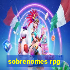 sobrenomes rpg